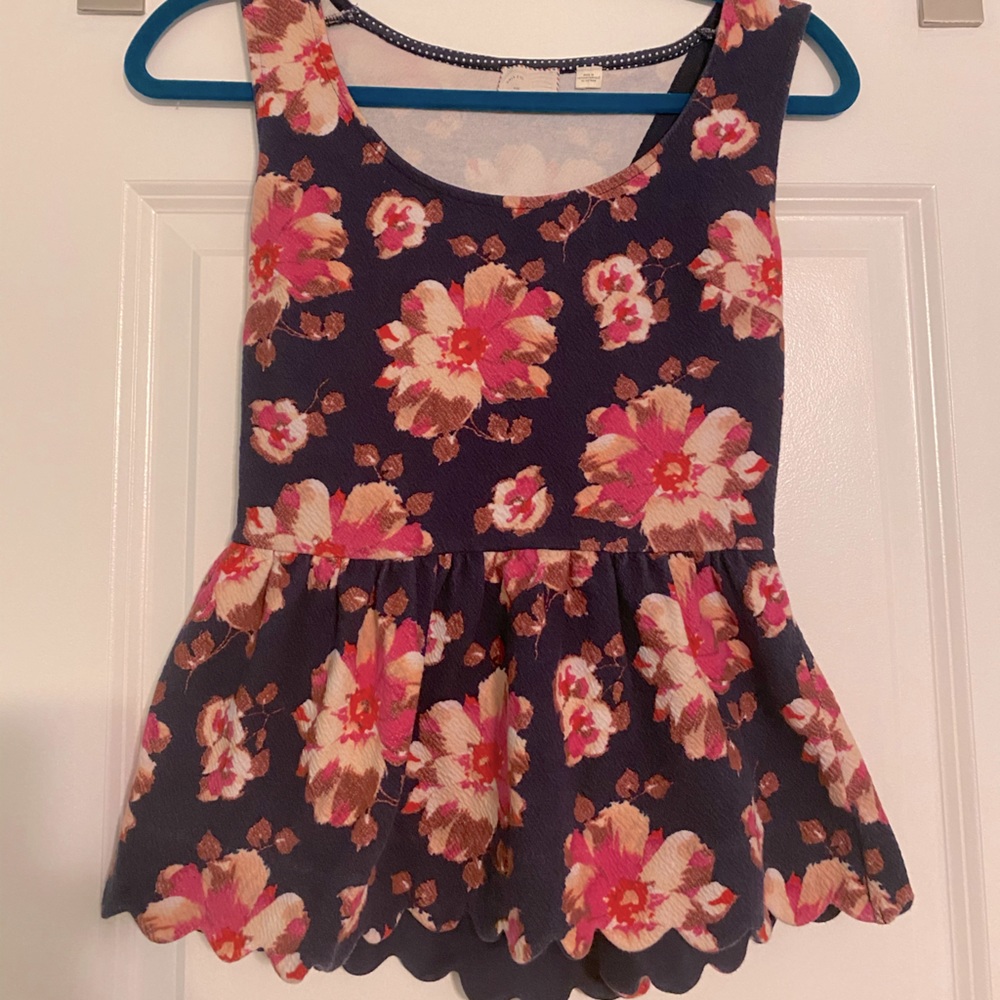 Open back tank top